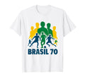 Brasil 1970S Soccer Football T-Shirt - Minimalist Print for Adults
