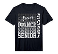 Senior 2027 Soccer Fiance Proud T-Shirt - Custom Art Print for Adults