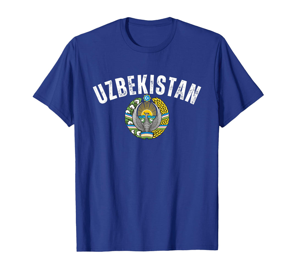 Uzbekistan Pride Emblem Soccer Fan T-Shirt - Aesthetic Graphic Men Women