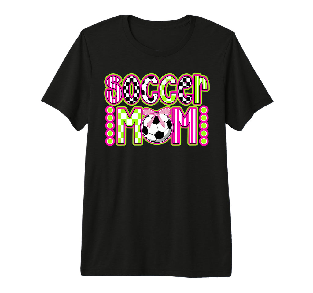 Soccer Mom Soccer Player Mama Coquette T-Shirt - Custom Art Print Unisex