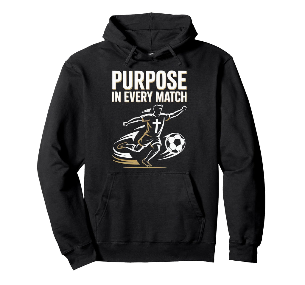 Christian Soccer Player Religious Hoodie - Novelty Apparel for Adults