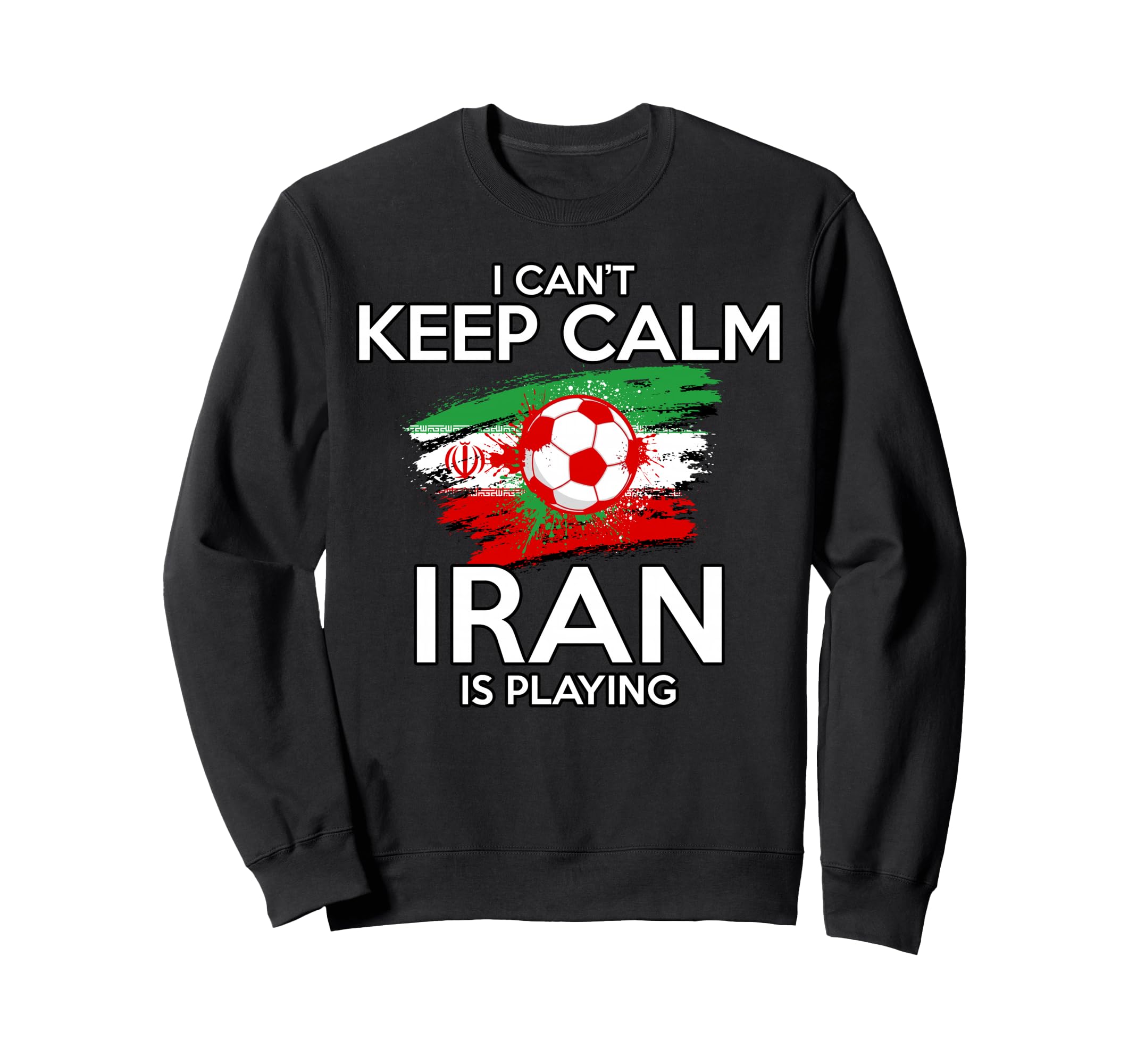Iran Football Fan Soccer Game Sweatshirt - Novelty Apparel for Adults