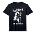 Mens 100 Days School Soccer Player T-Shirt - Fun Novelty Design for Adults