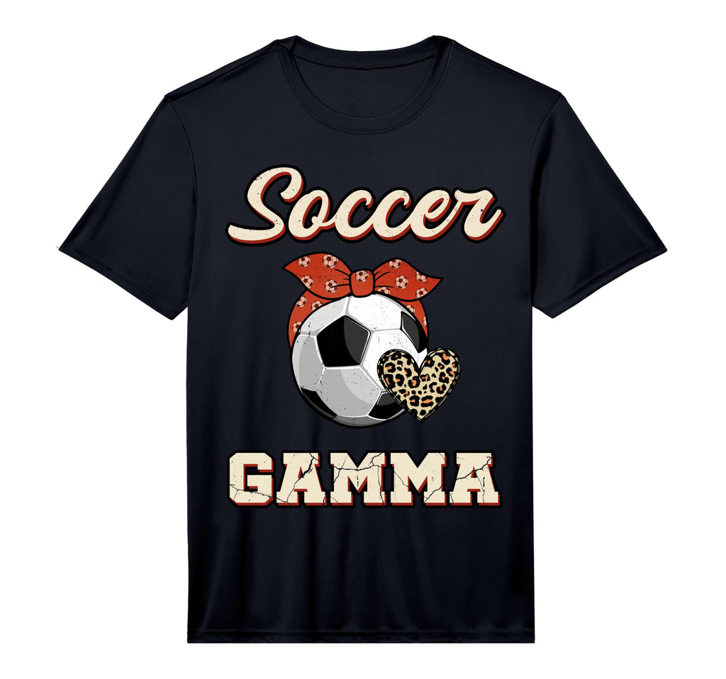 Mens Soccer Gamma Bandana Leopard Heart T-Shirt - Graphic Print Men Women