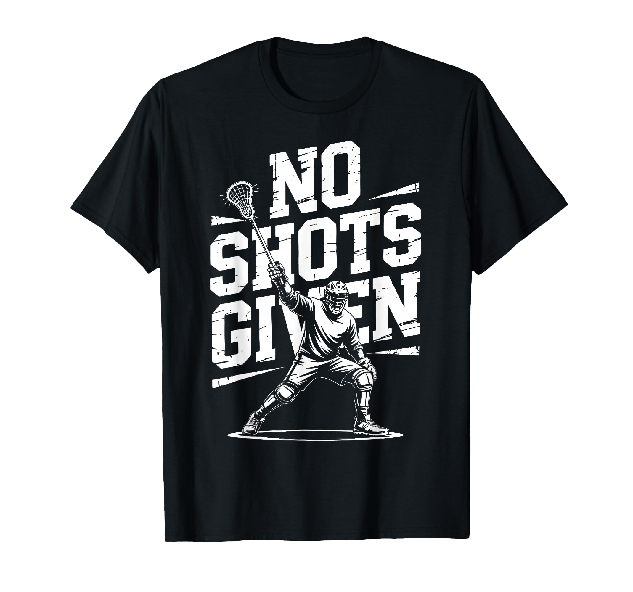 Lacrosse Goalie Defense Lax T-Shirt - Casual Everyday Wear Men Women