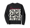 Soccer Auntie Funny Coquette Bow Sweatshirt - Streetwear Style for Adults