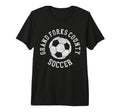 Grand Forks County Soccer Distressed T-Shirt - Unique Graphic for Adults