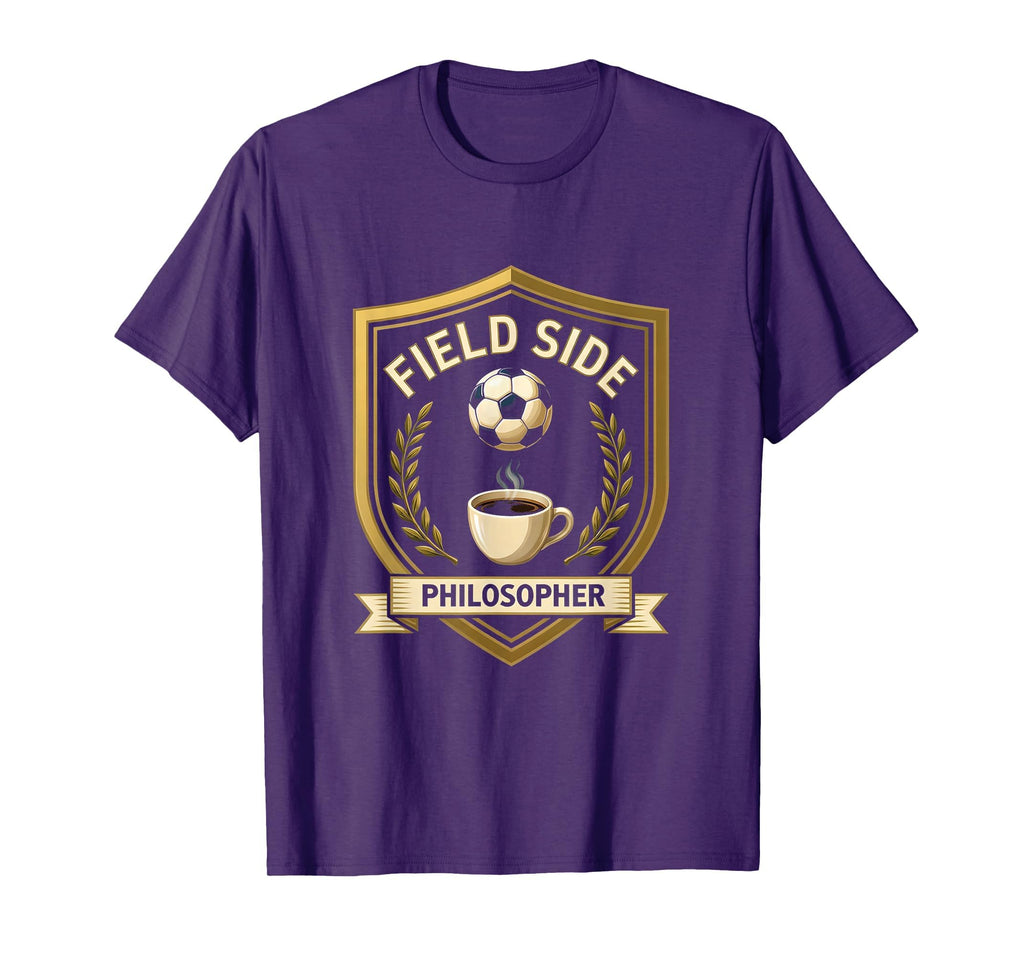 Field Side Philosopher Funny Soccer Mom T-Shirt - Trendy Graphic for Adults