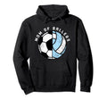 Mom Ballers Funny Soccer Volleyball Mom Hoodie - Novelty Apparel for Adults