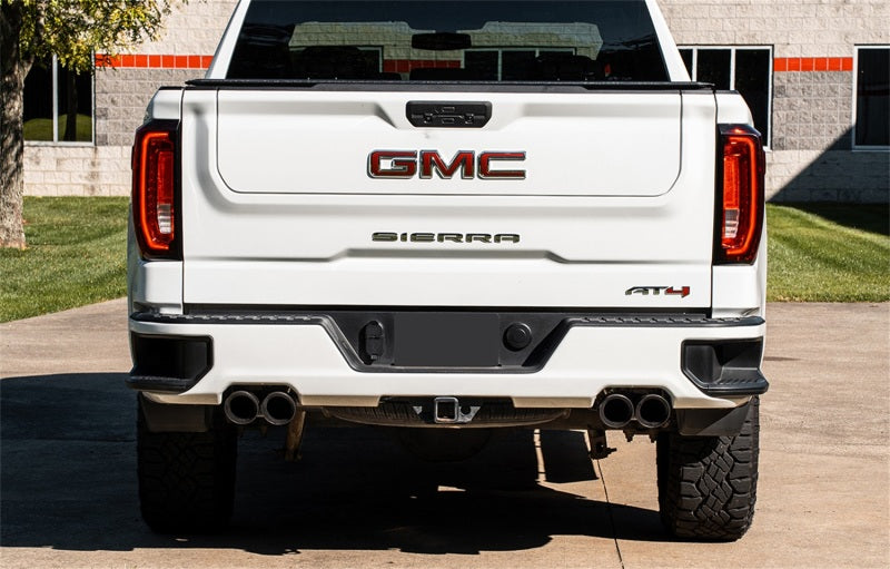 CORSA Performance Corsa 19-23GMC Sierra 1500 Cat-Back Dual Rear Exit with Twin 4in Black Powder Coat Pro-Series Tips 21200BPC