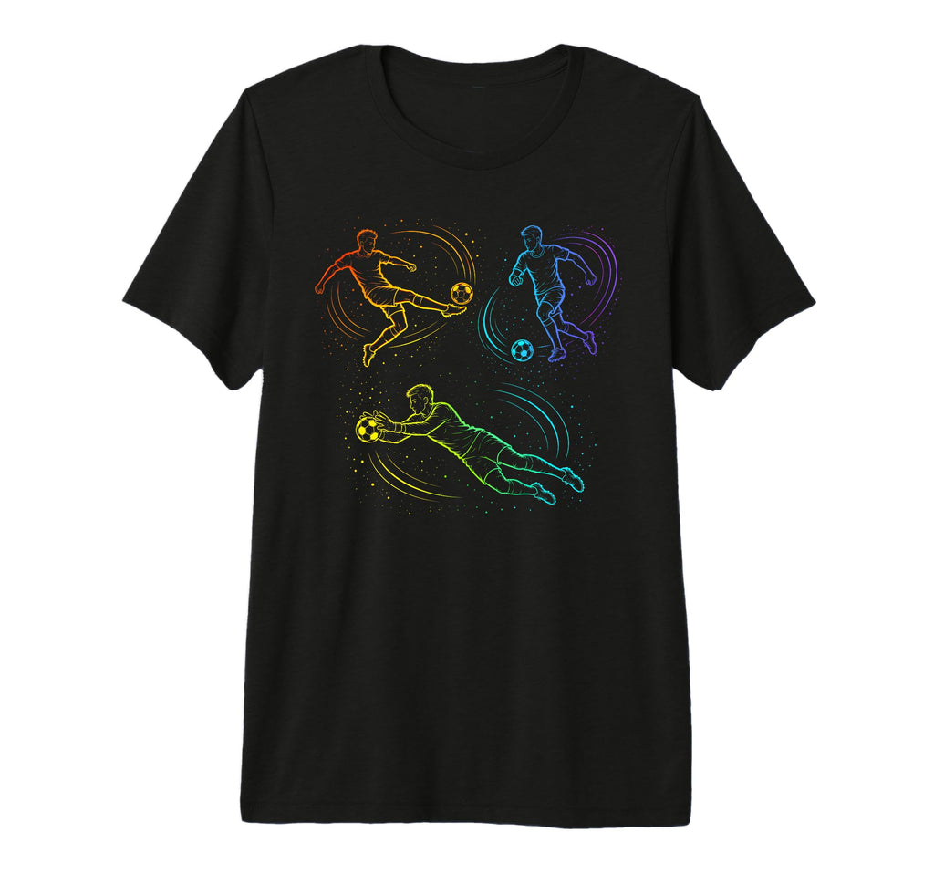 Soccer Goalie Player Sports Tri Blend T-Shirt - Minimalist Print Men Women