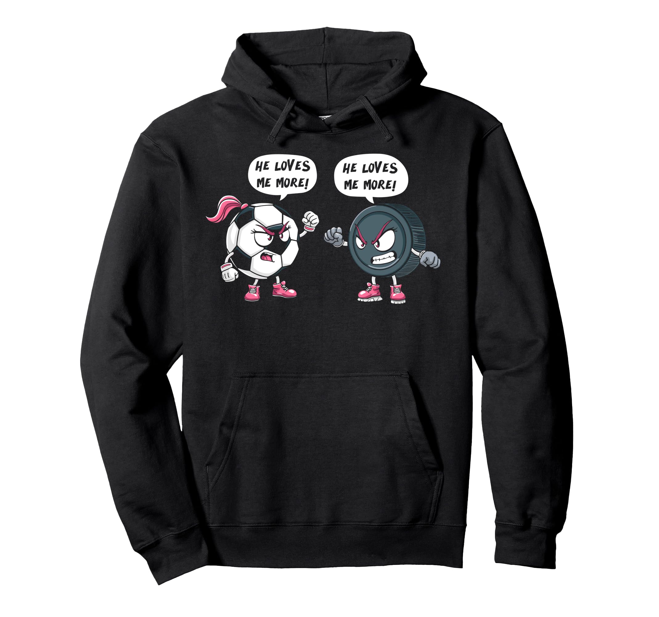 He Loves Me More Soccer Hockey Hoodie - Trendy Graphic for Adults