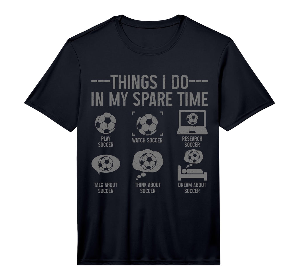 Soccer Things Do My Spare Time Funny T-Shirt - Graphic Print Men Women