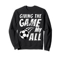 Soccer Enthusiast Motivational Soccer Sweatshirt - Graphic Print Men Women