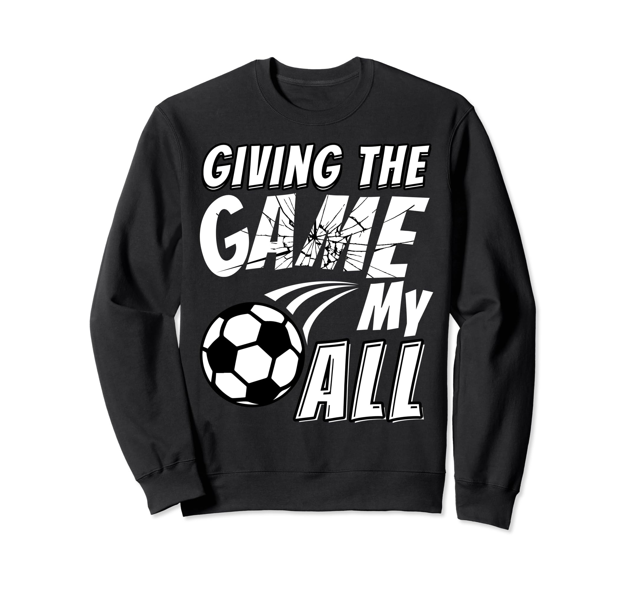 Soccer Enthusiast Motivational Soccer Sweatshirt - Graphic Print Men Women