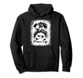 Soccer Mom Bleached Soccer Ball Hoodie - Minimalist Print for Adults
