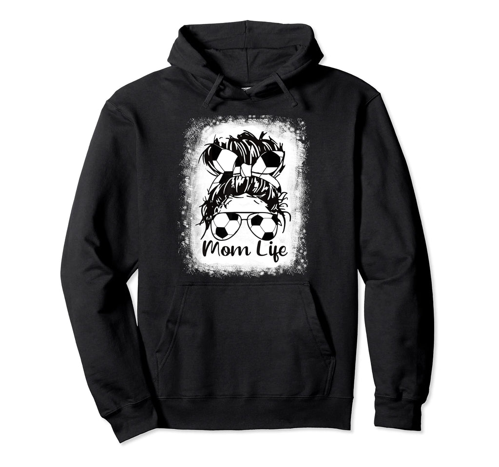 Soccer Mom Bleached Soccer Ball Hoodie - Aesthetic Graphic Men Women