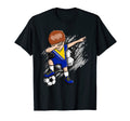 Dabbing Soccer Bosnia Herzegovina Fans T-Shirt - Graphic Print Men Women