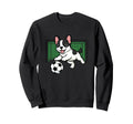Goalkeeper Puppy French Bulldogs Sweatshirt - Graphic Print for Adults