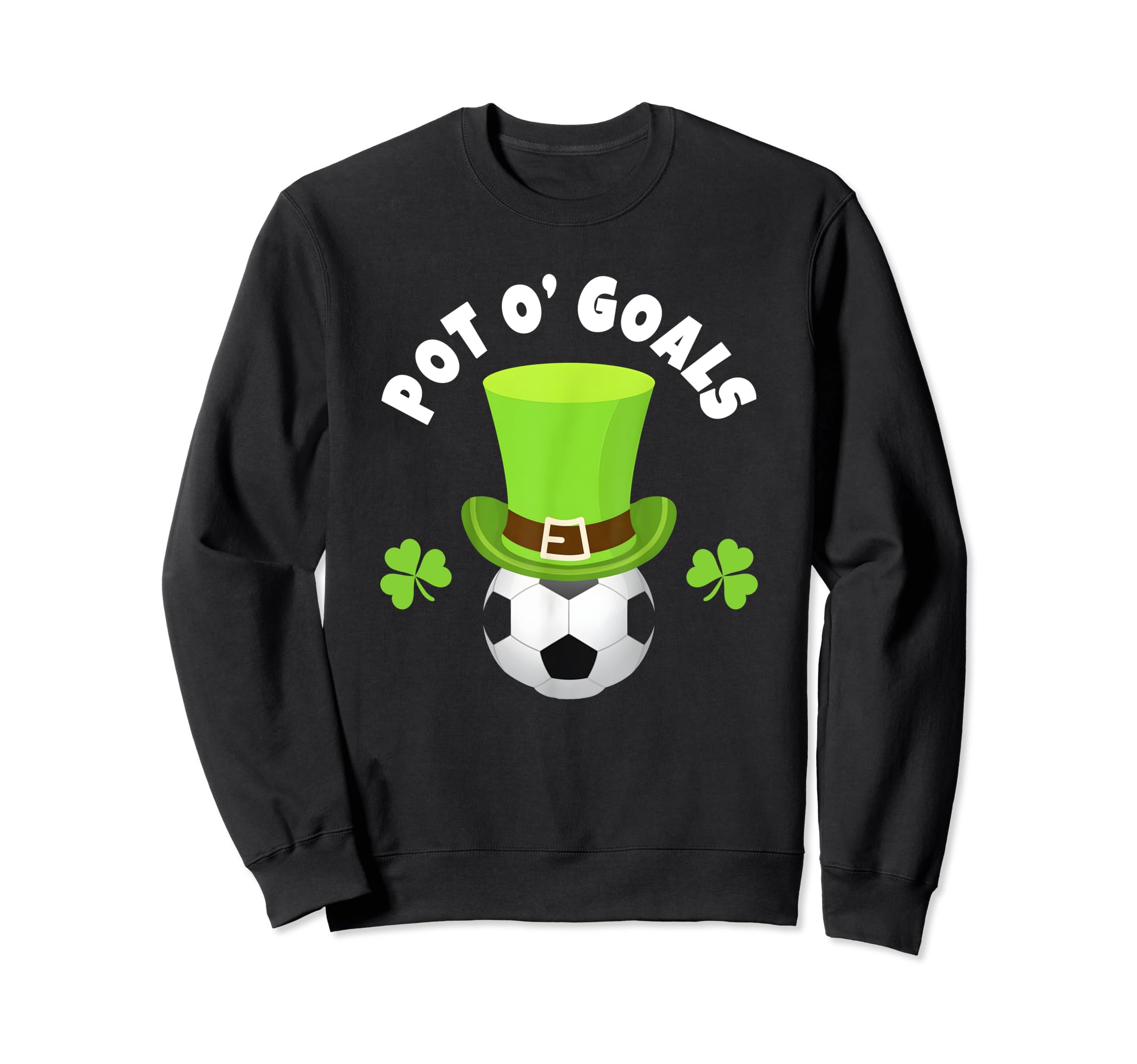Soccer Team Striker St Patricks Day Hoodie - Novelty Apparel for Adults