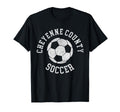 Cheyenne County Soccer Distressed T-Shirt - Casual Everyday Wear Men Women