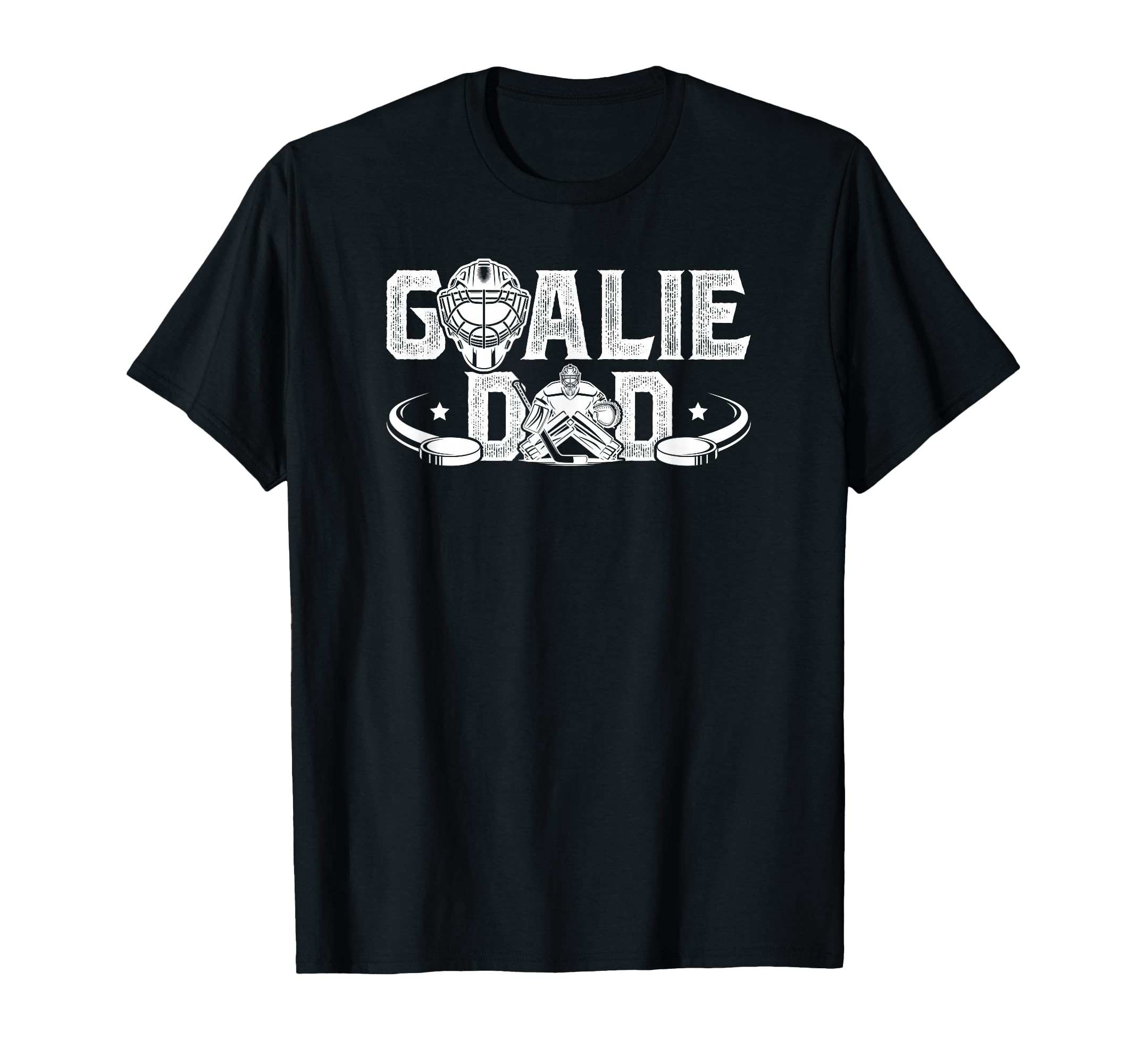 Ice Hockey Goalie Dad Hockey T-Shirt - Fun Novelty Design for Adults