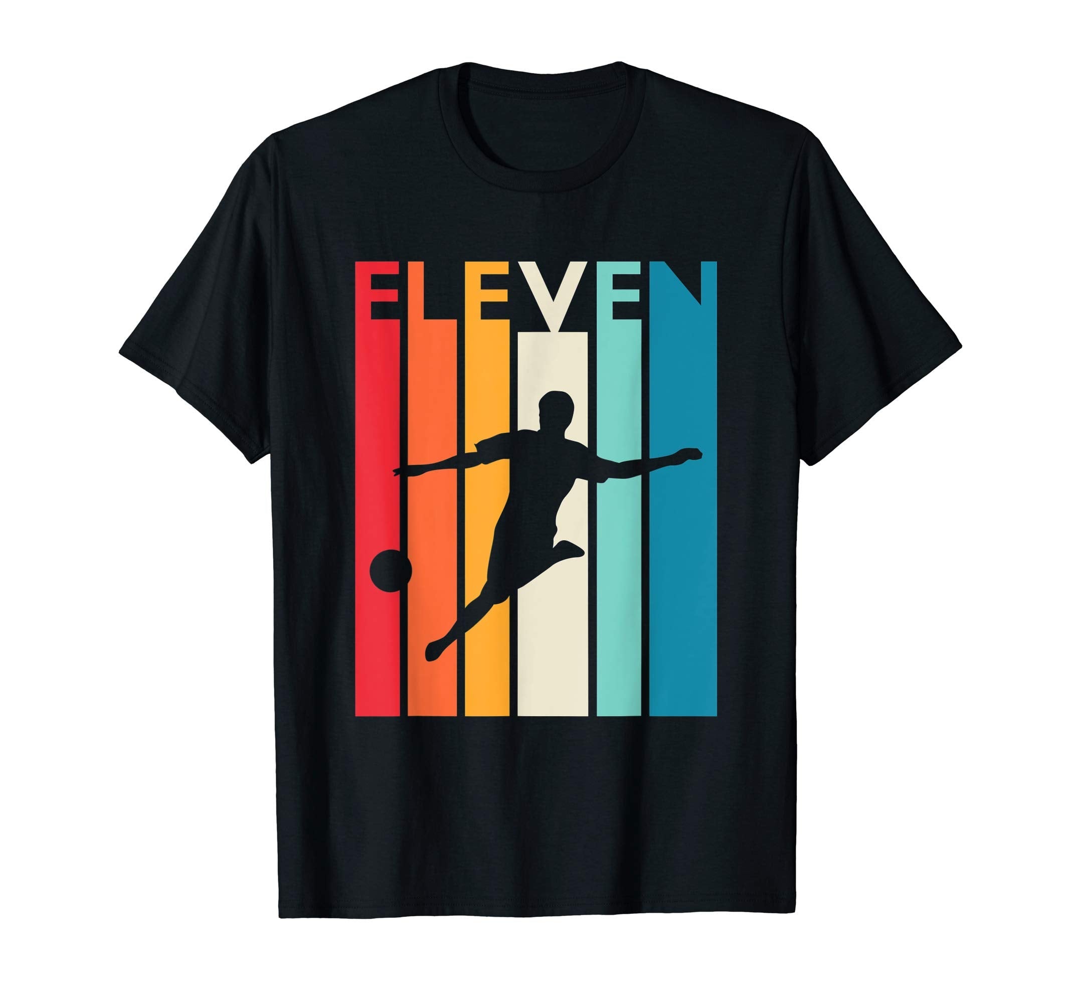 11Th Birthday Gift Eleven Soccer 11 Year T-Shirt - Trendy Graphic Unisex