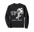 My Goal Is To Deny Yours Ice Hockey Sweatshirt - Minimalist Print Unisex