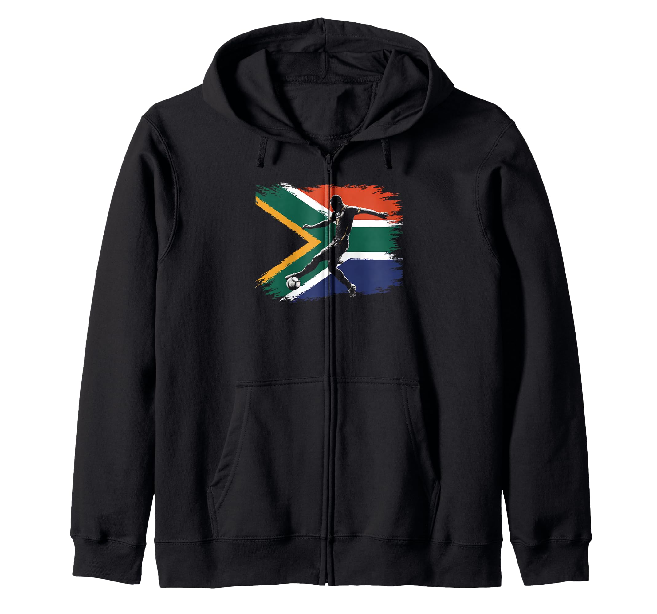 South Africa Flag Soccer Hoodie - Graphic Print Men Women