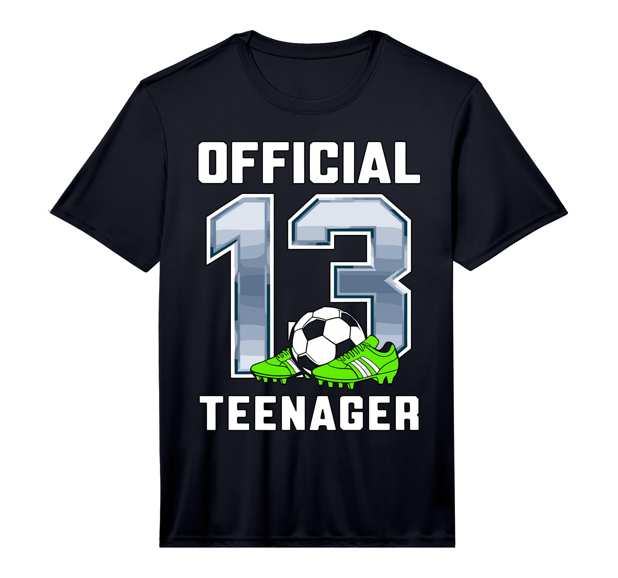 Teenager 13Th Brithday Party Soccer T-Shirt - Novelty Apparel Men Women
