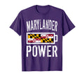 Maryland Flag Marylander Power Battery T-Shirt - Unique Graphic Unisex