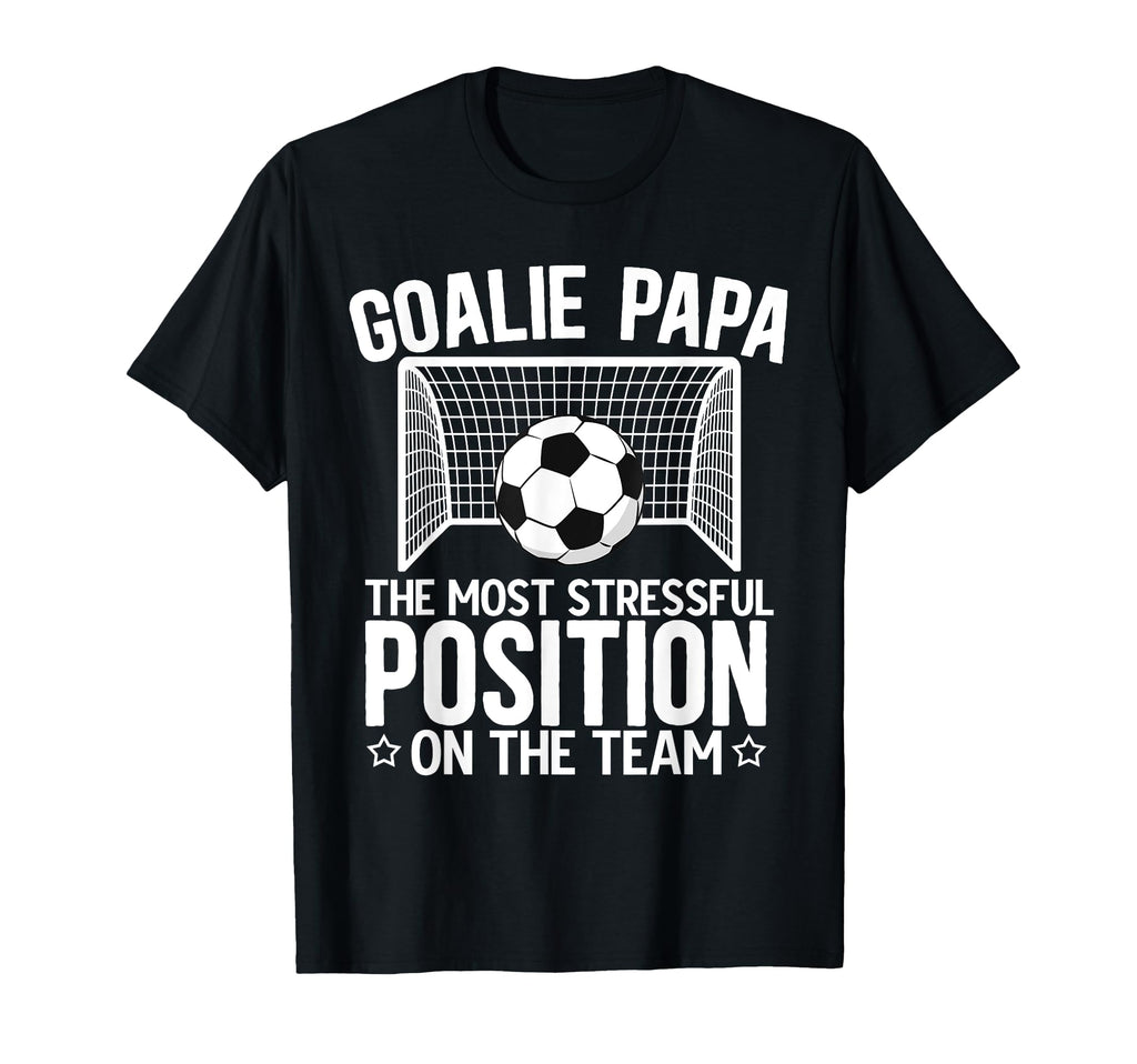 Soccer Goalie Papa Funny Papa Soccer T-Shirt - Streetwear Style for Adults