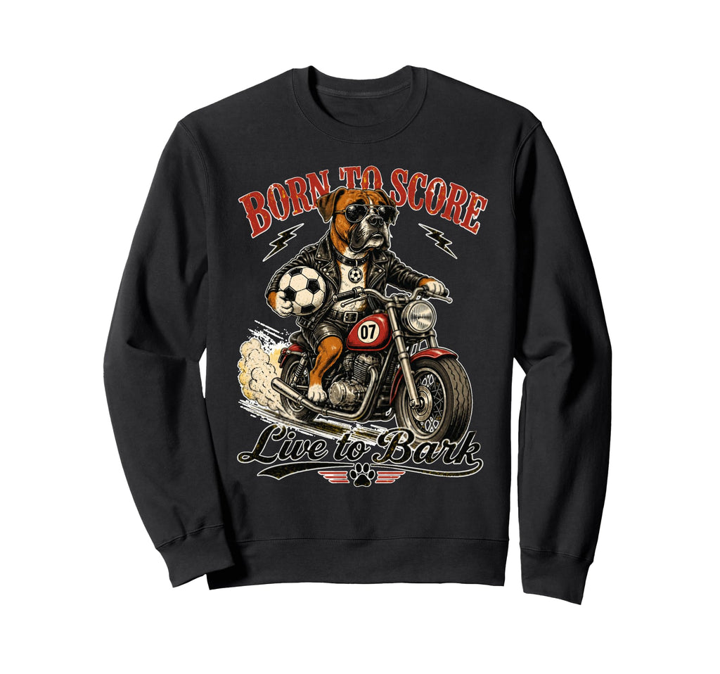 Boxer Motorbike Love Footbal Sweatshirt - Aesthetic Graphic for Adults