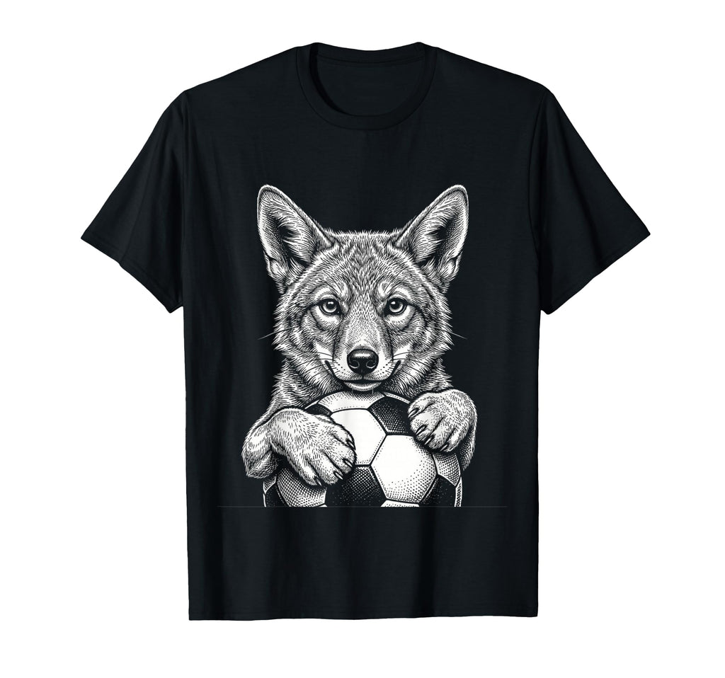 Black And White Prairie Mascot T-Shirt - Casual Everyday Wear for Adults
