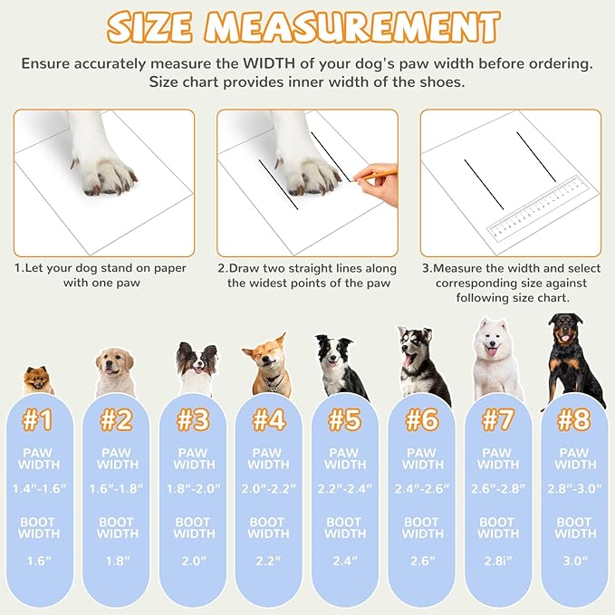Winter Dog Snow Boots with Warm Wool Lining, Dog Shoes for Large Small Medium Dogs, Dog Booties and Paw Protectors, Anti-Slip Dog Shoes with Reflective for Snow, Hardwood Floors, Hiking (Size 3)