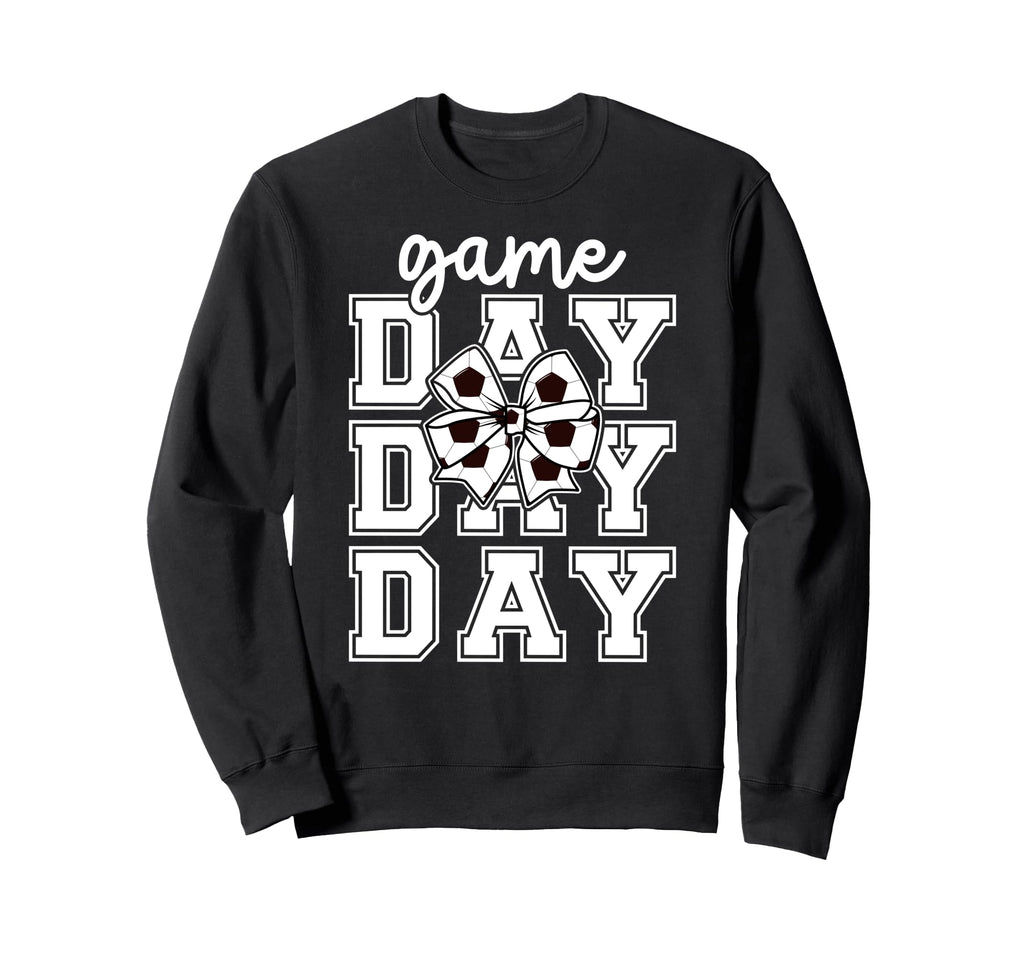 Game Day Soccer Coquette Soccer Sweatshirt - Unique Graphic for Adults