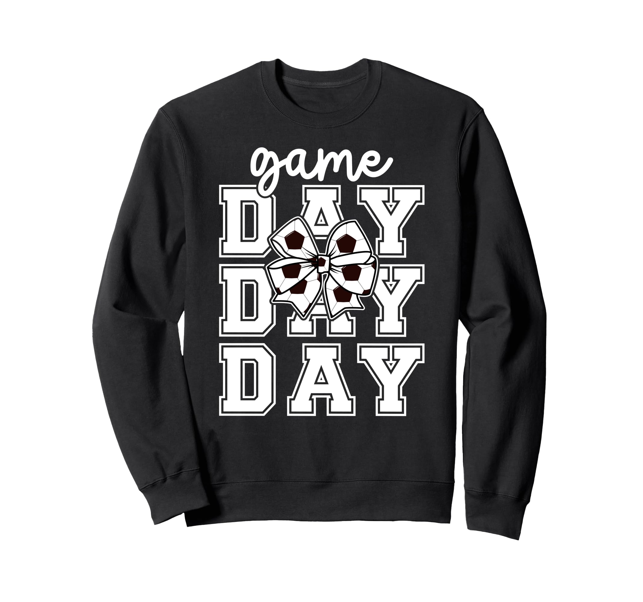 Game Day Soccer Coquette Soccer Sweatshirt - Unique Graphic for Adults