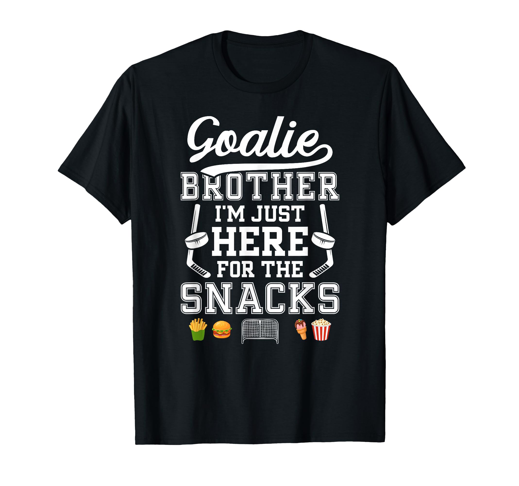 Funny Hockey Goalie Brother Ice T-Shirt - Minimalist Print Men Women