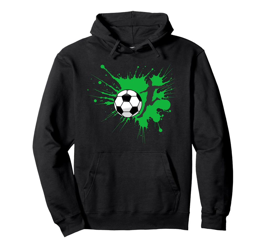 Splash Sports Fan Ball Game Lover Soccer Hoodie - Minimalist Print Unisex