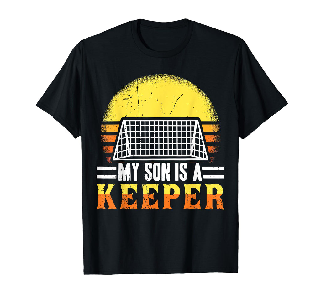 My Son Is Keeper Soccer Football Mom T-Shirt - Trendy Graphic for Adults