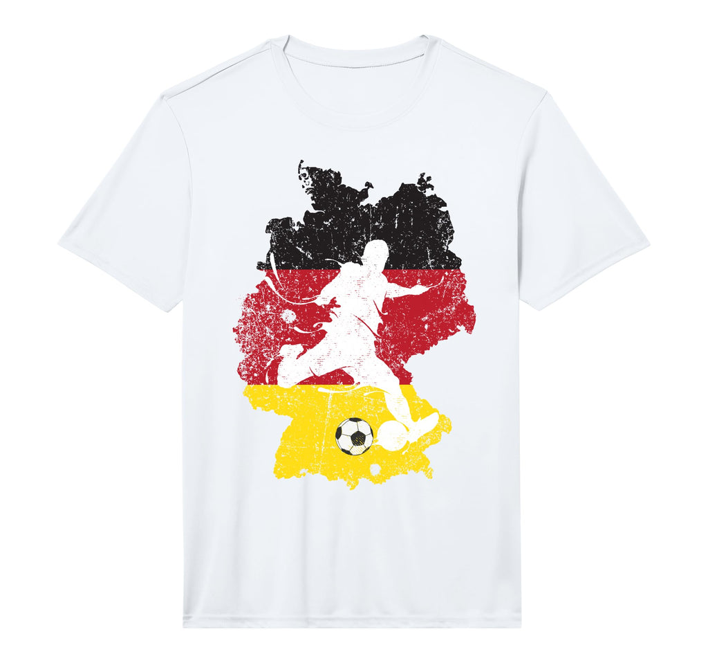 Germany Soccer Football German Flag T-Shirt - Graphic Print Unisex