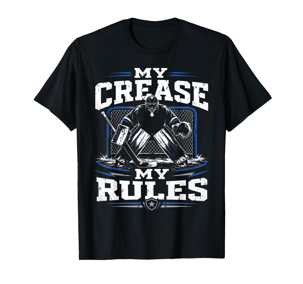 Ice Hockey Goalie Crease Hockey T-Shirt - Minimalist Print Men Women