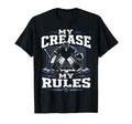 Ice Hockey Goalie Crease Hockey T-Shirt - Minimalist Print for Adults