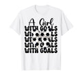 Soccer Coquette Bow Goals T-Shirt - Custom Art Print Men Women
