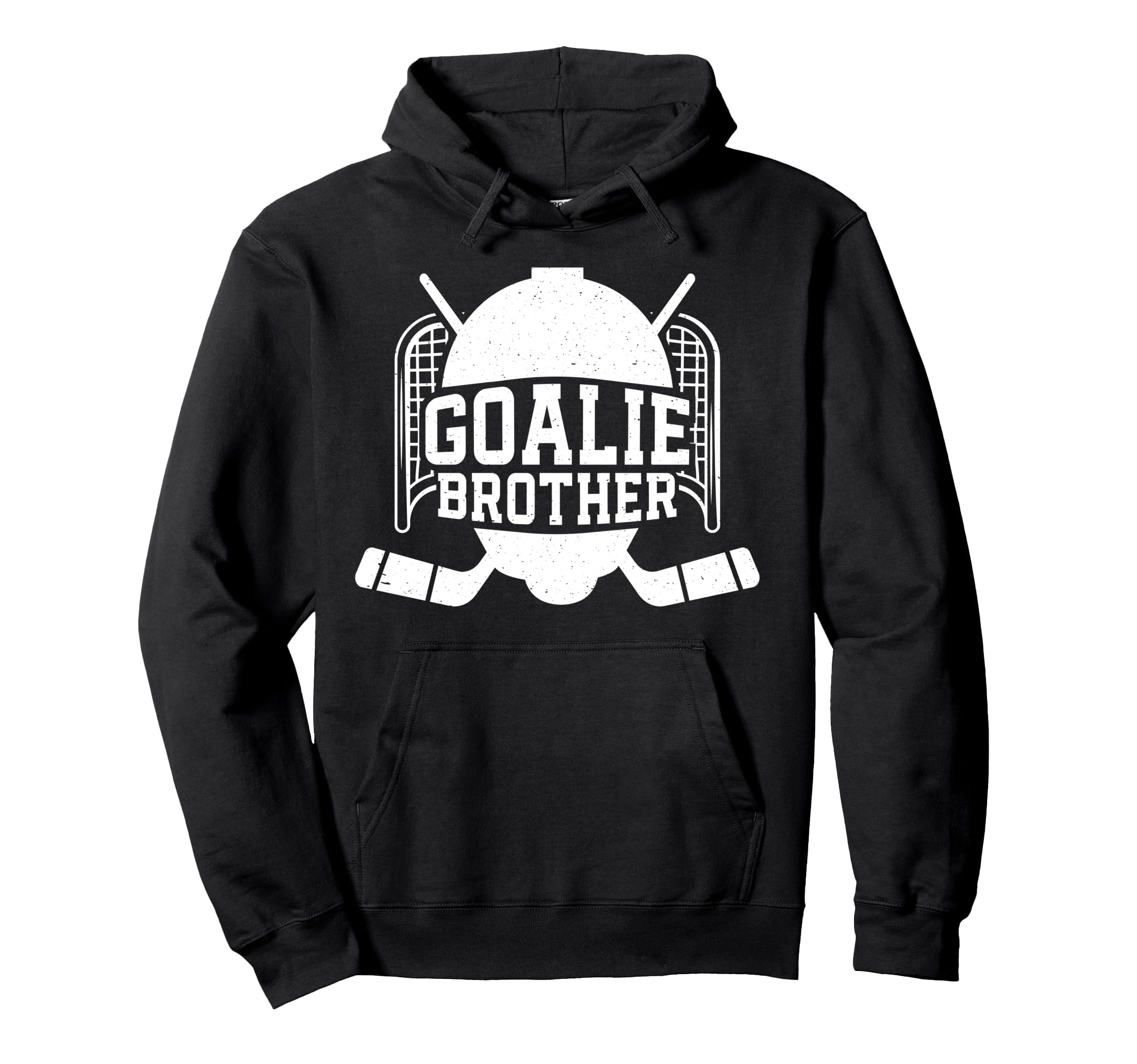 Ice Hockey Goalie Brother Hockey Keeper Hoodie - Trendy Graphic for Adults