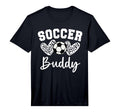 Soccer Buddy Matching Family T-Shirt - Fun Novelty Design for Adults