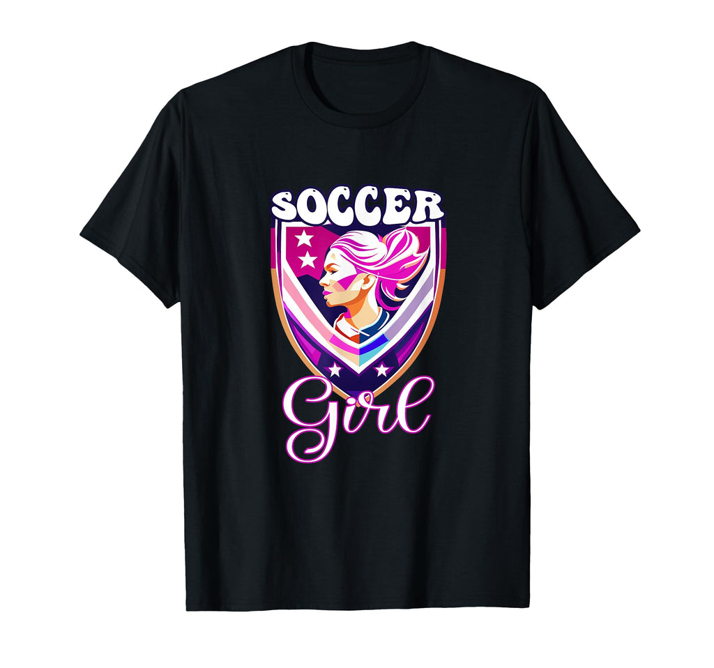 Female Soccer Player Funny Soccer T-Shirt - Unique Graphic for Adults