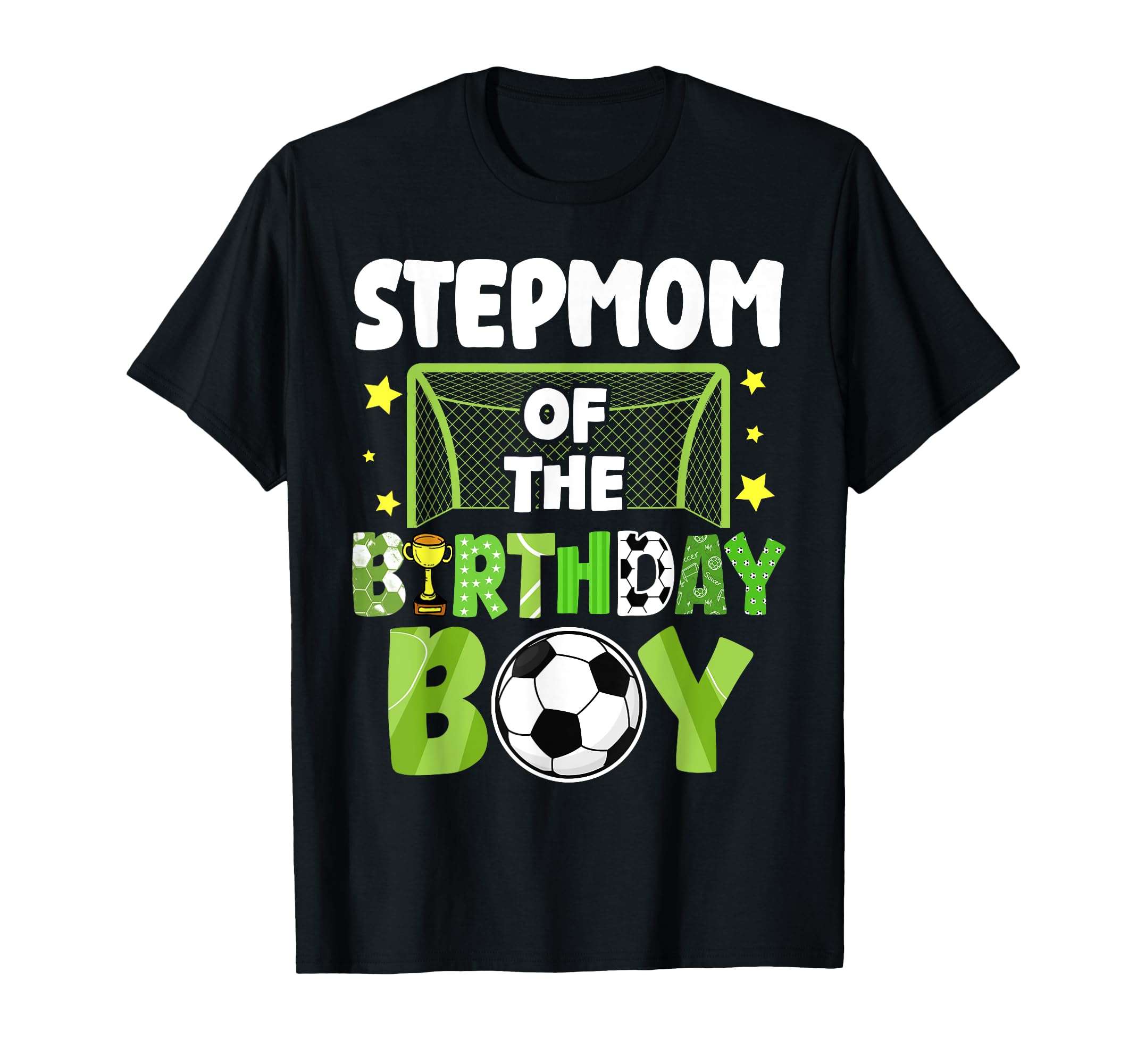 Soccer Stepmom Birthday Party Soccer T-Shirt - Novelty Apparel Men Women