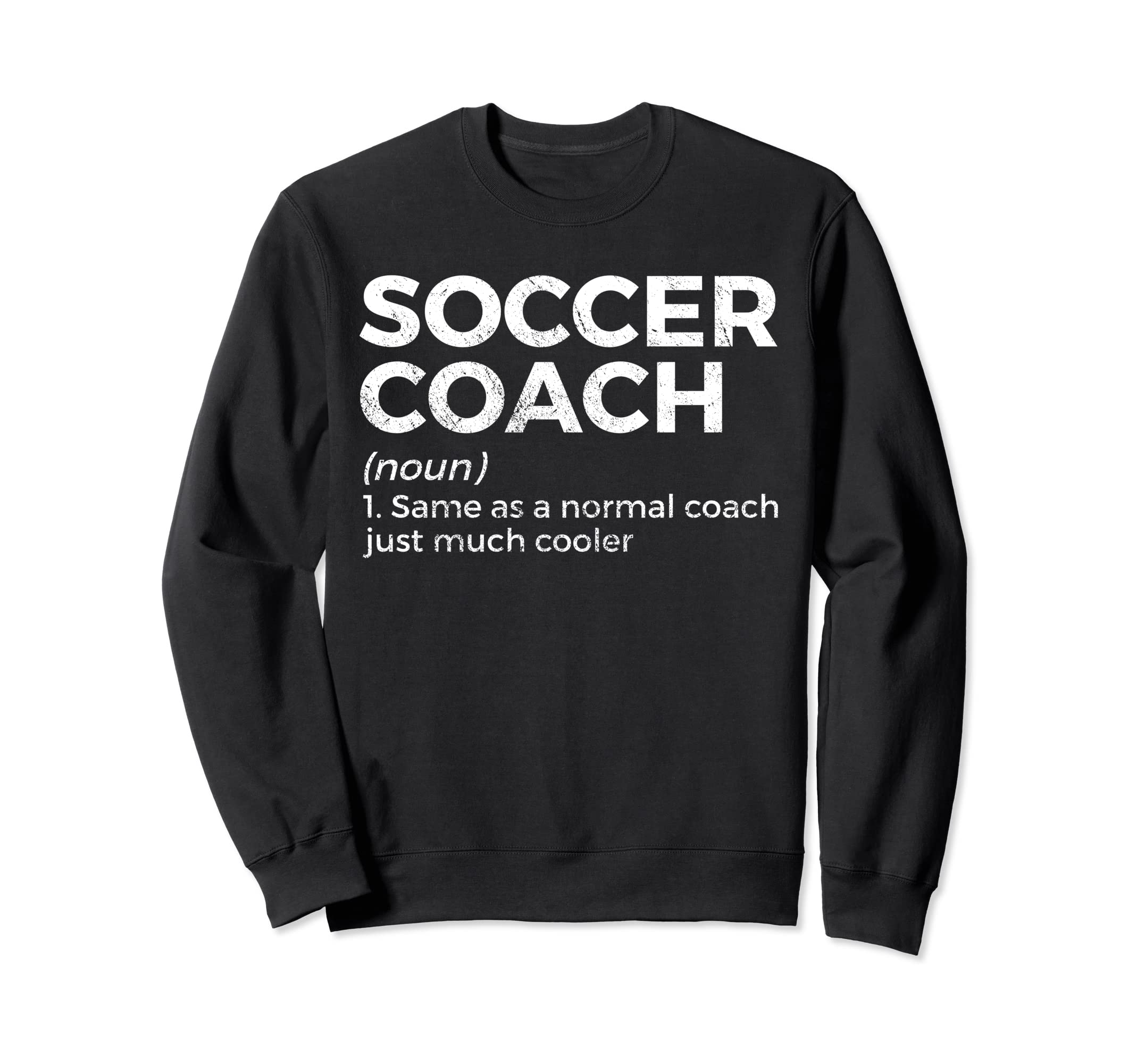 Funny Soccer Coach Definition Sweatshirt - Minimalist Print Unisex