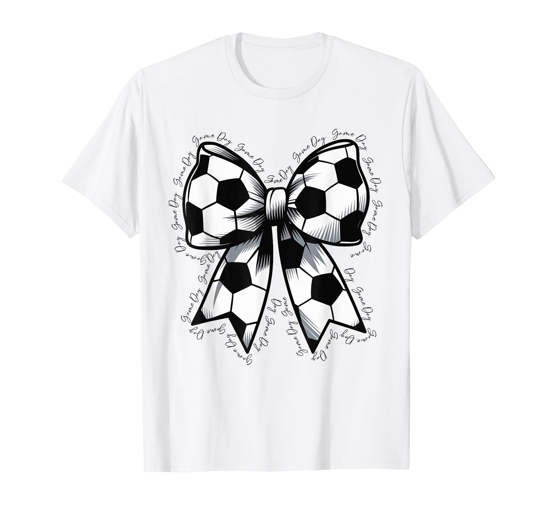 Soccer Game Day Soccer Lover Coquette T-Shirt - Fun Novelty Design Unisex